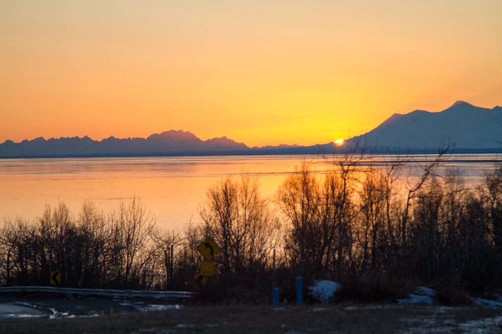 Sunset in Anchorage