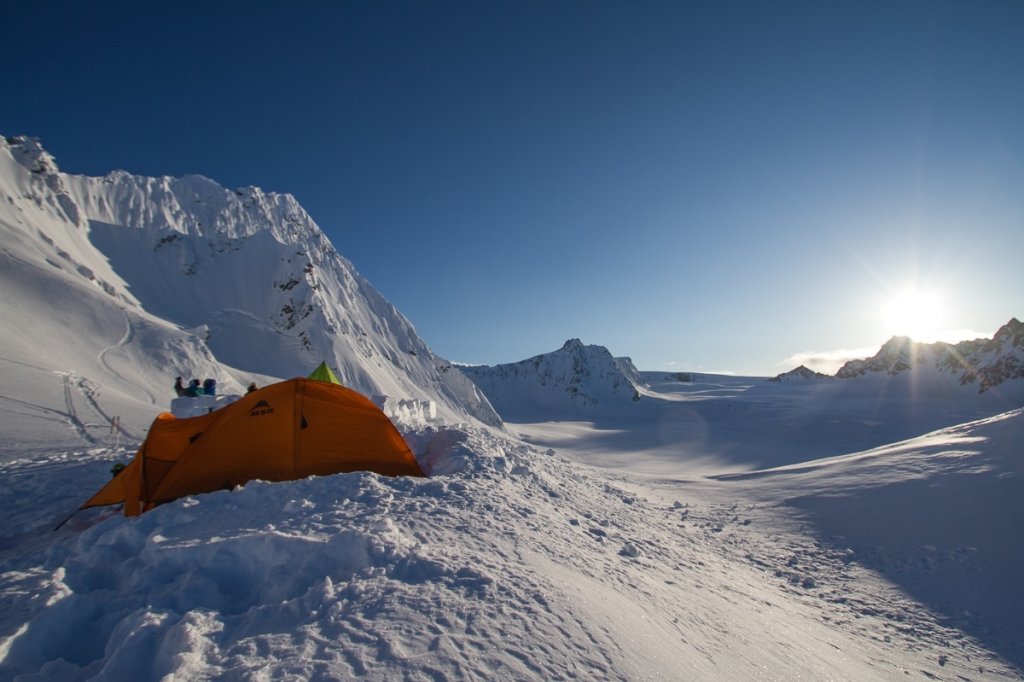 Evening atmosphere at base camp