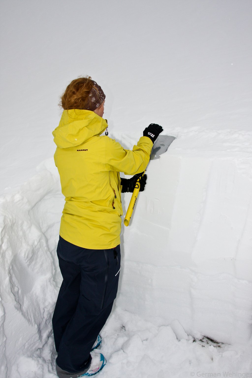 Snow profiling - it can get cold if the breaks are too long
