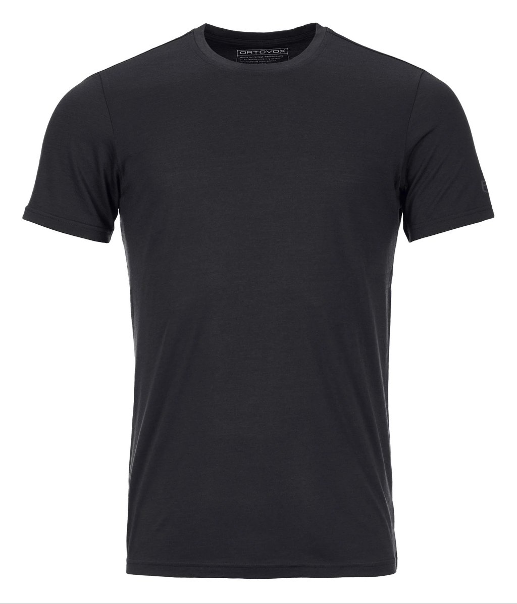 Simple merino T-shirt from Ortovox. The "Ortovox Wool Promise" guarantees, among other things, production without mulesing.