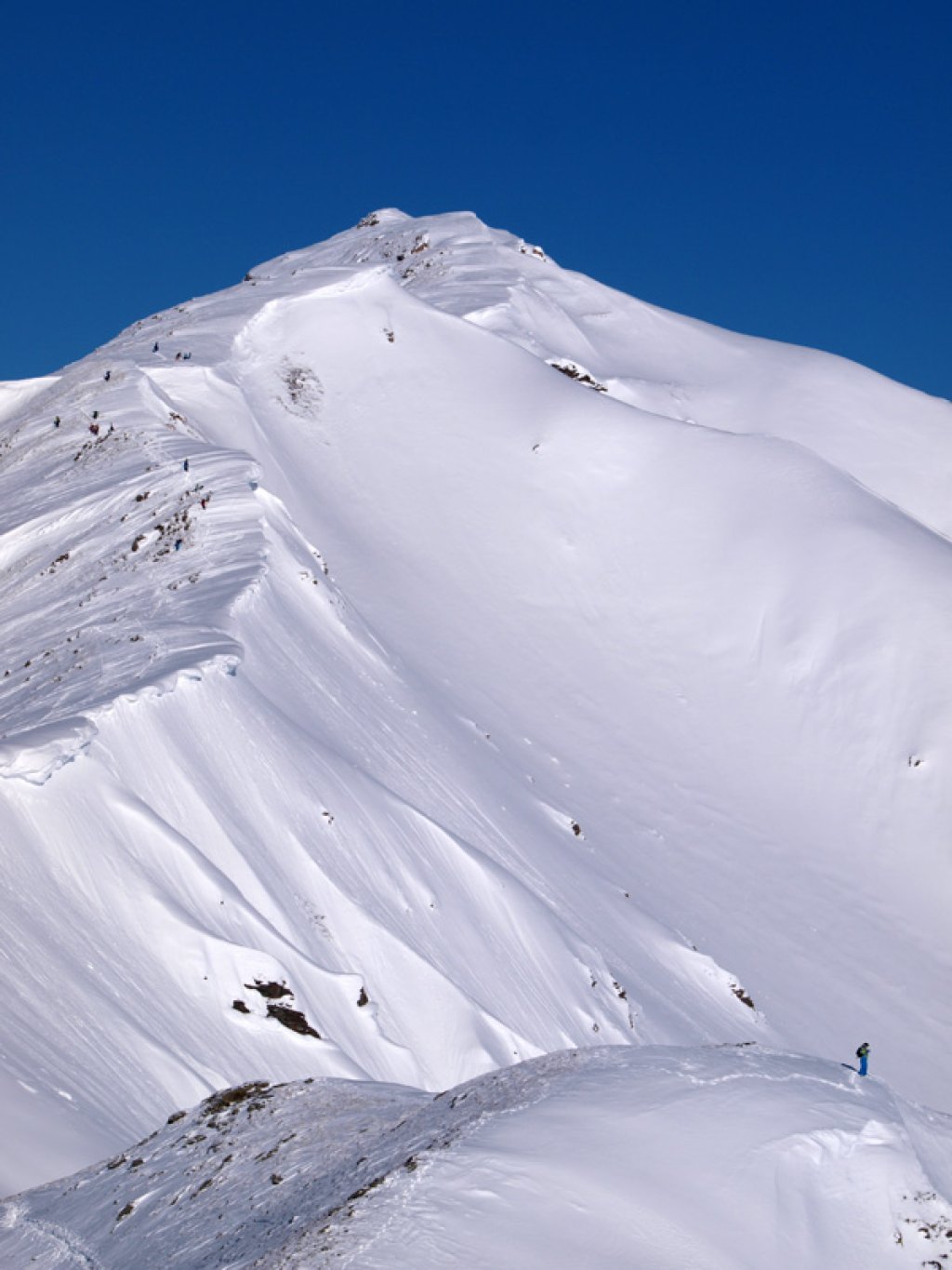 The ridge from the Hochfügen ski area to the Gilfert.