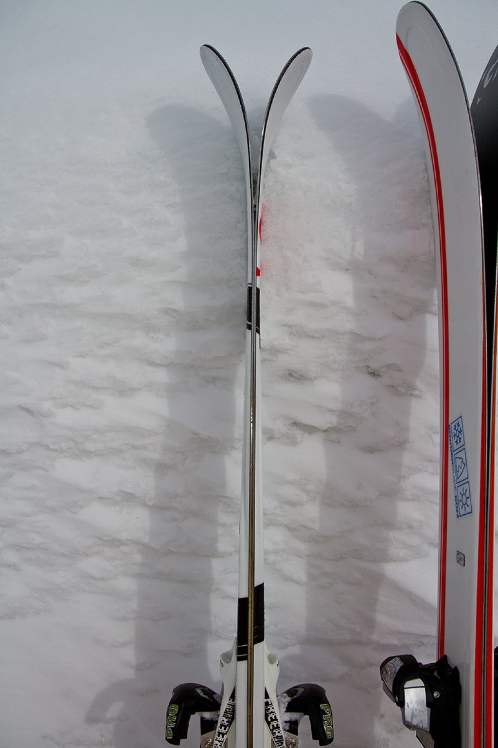 The front ski of the Zenoxide C3 105 (right) in detail