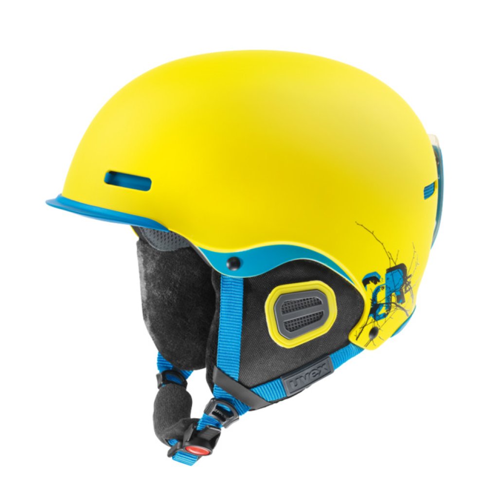 The Hlmt 5 Pro in yellow/blue mat