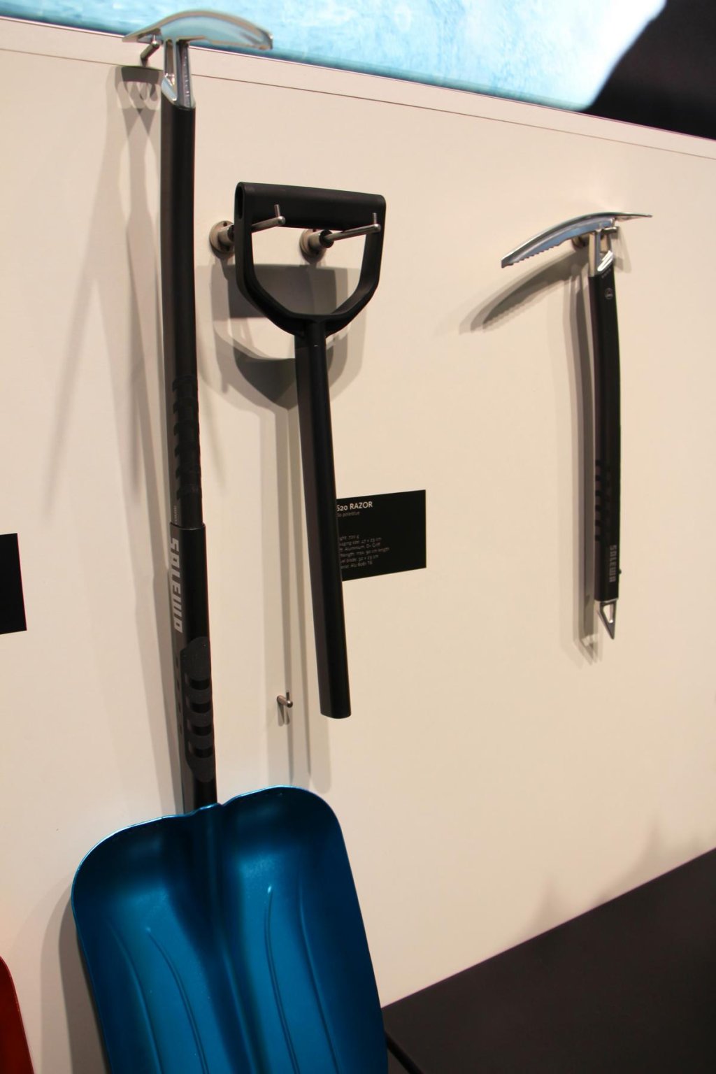 Salewa ice axe can be combined with shovel