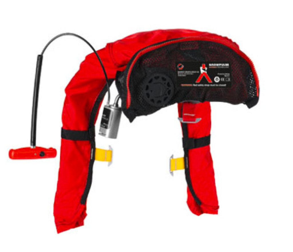 The \"pure\" System of the Protection Airbag System from Mammut/Snowpulse