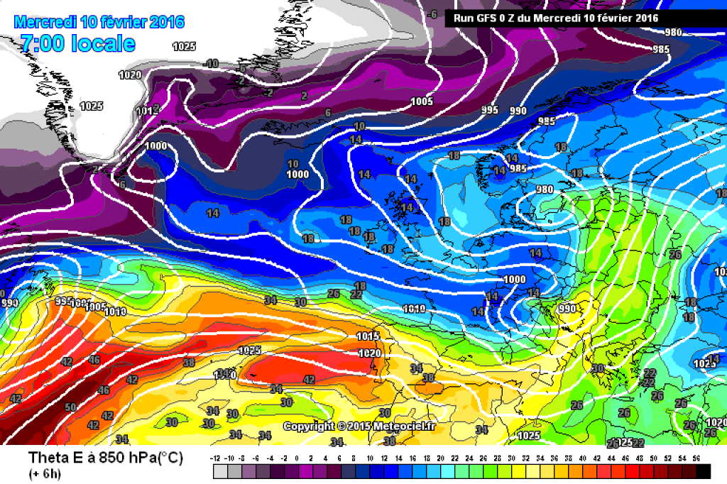 European view of today's cold front. (ThetaE in 850hPa)