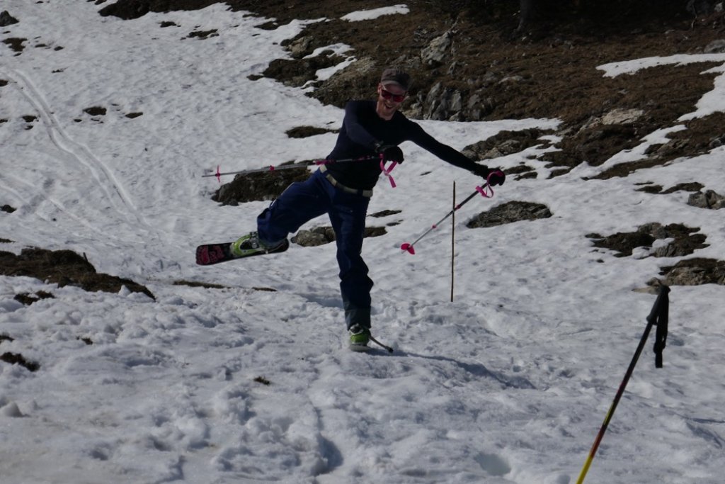 A few ski acrobatics were also performed.