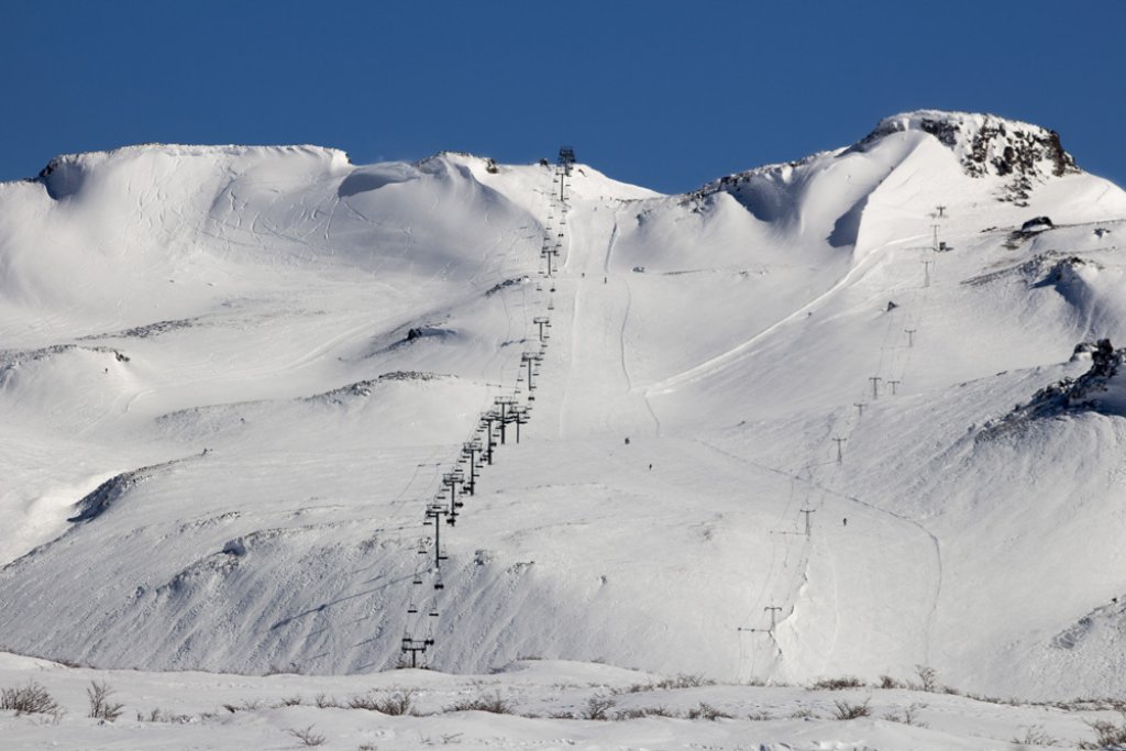 The upper chairlift