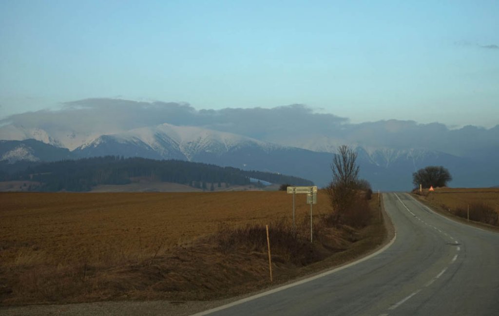 The road to Poprad