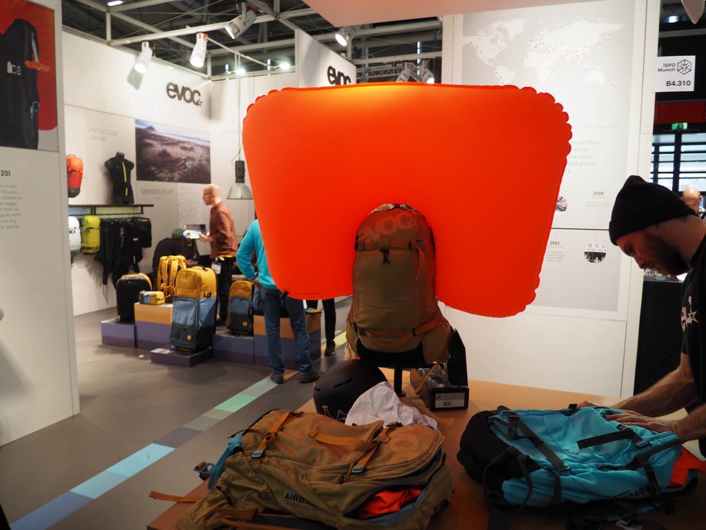 Evoc backpack with R.A.S. airbag