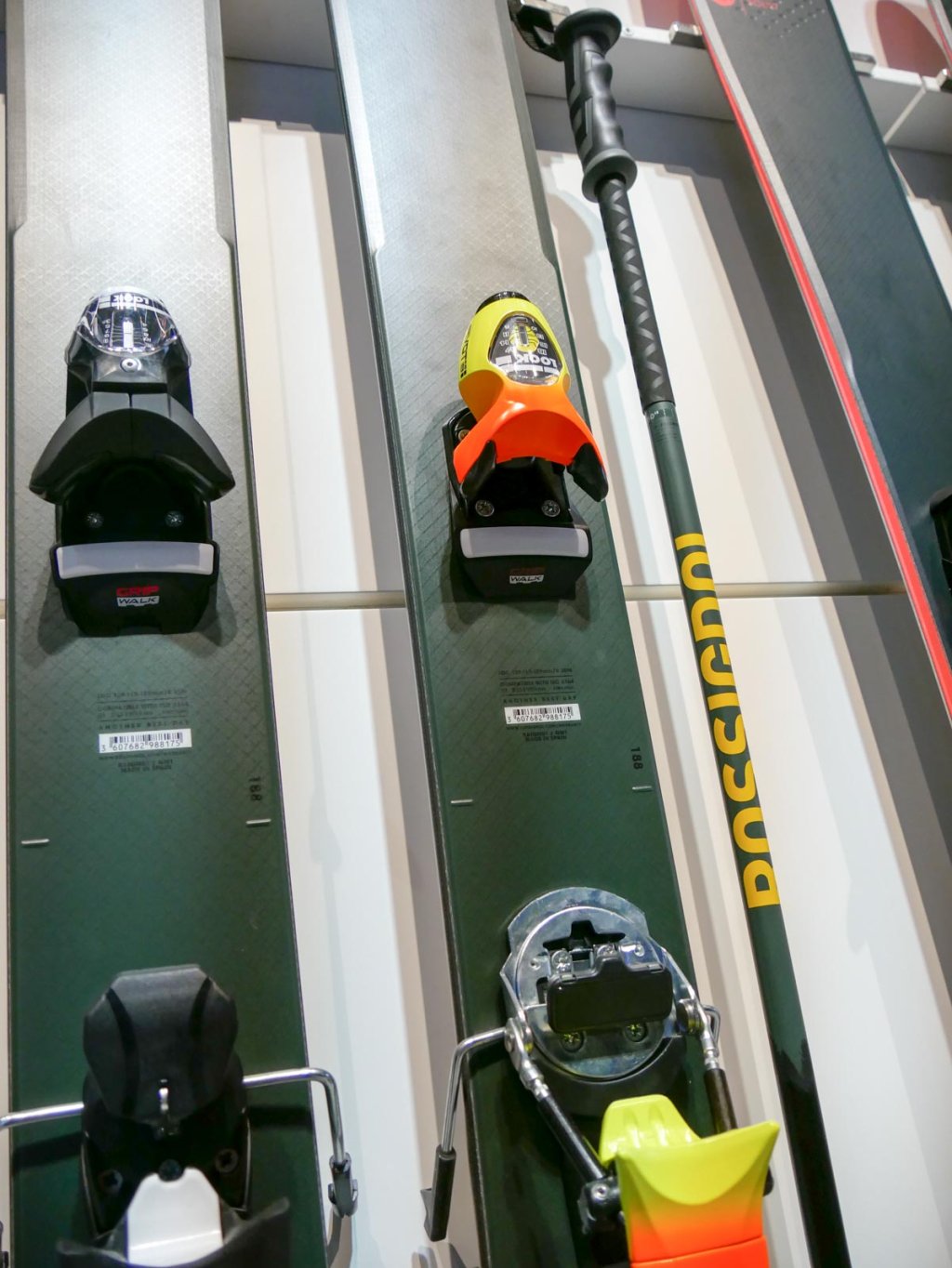 Rossignol skis with the new Gripwalk P18 (see article on bindings)