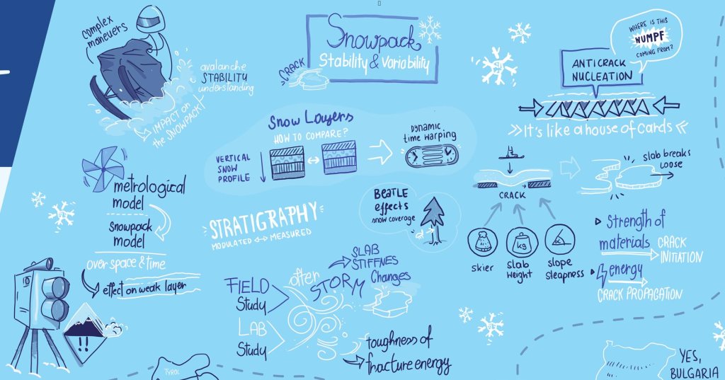 Graphic summary of the session "Snowpack: Stability and variability"