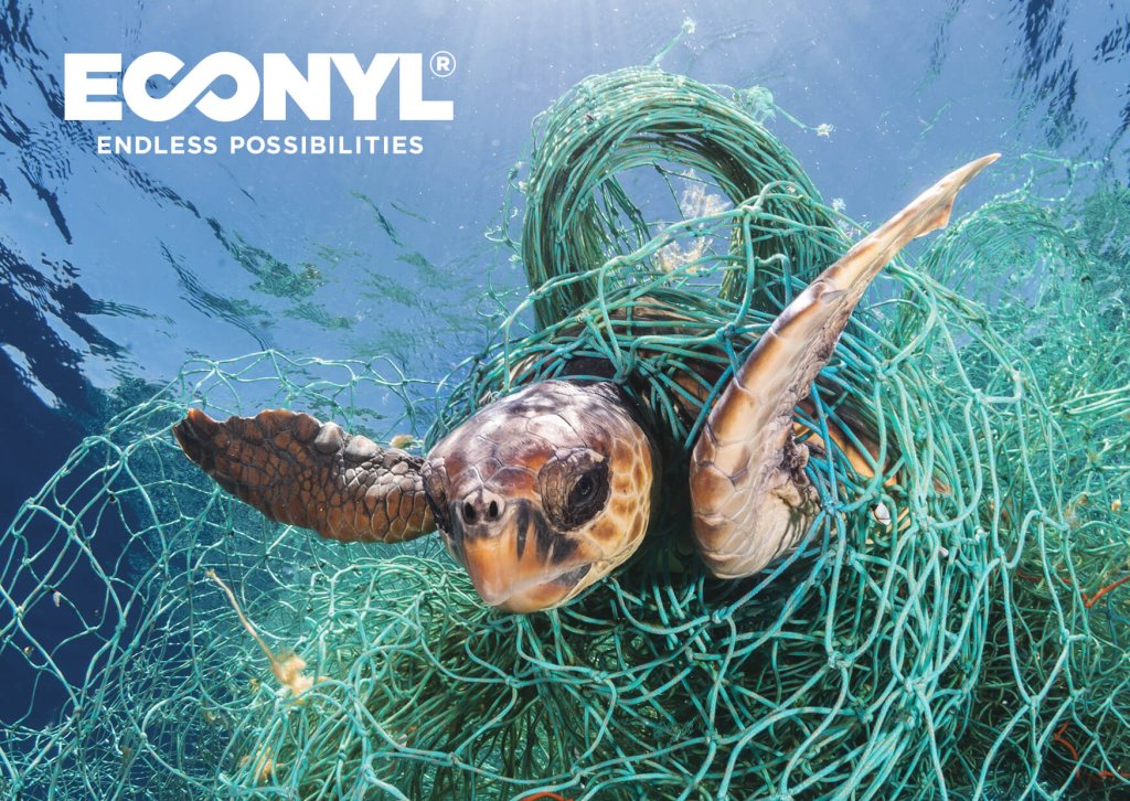 Econyl recycles nylon waste, such as fishing nets, and turns it into new textiles.