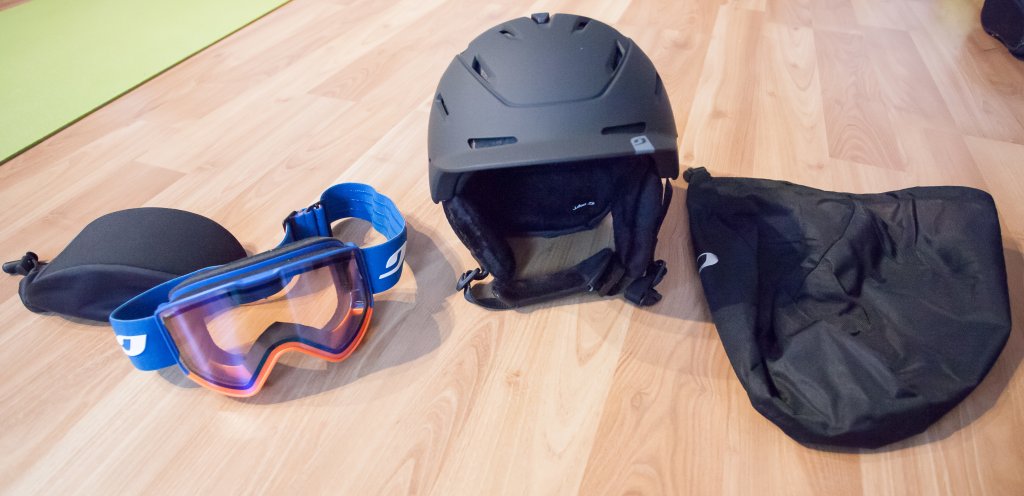 Goggle and helmet with accessories