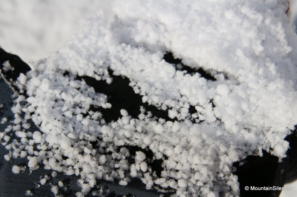 Sleet occurs mainly during showery precipitation in spring