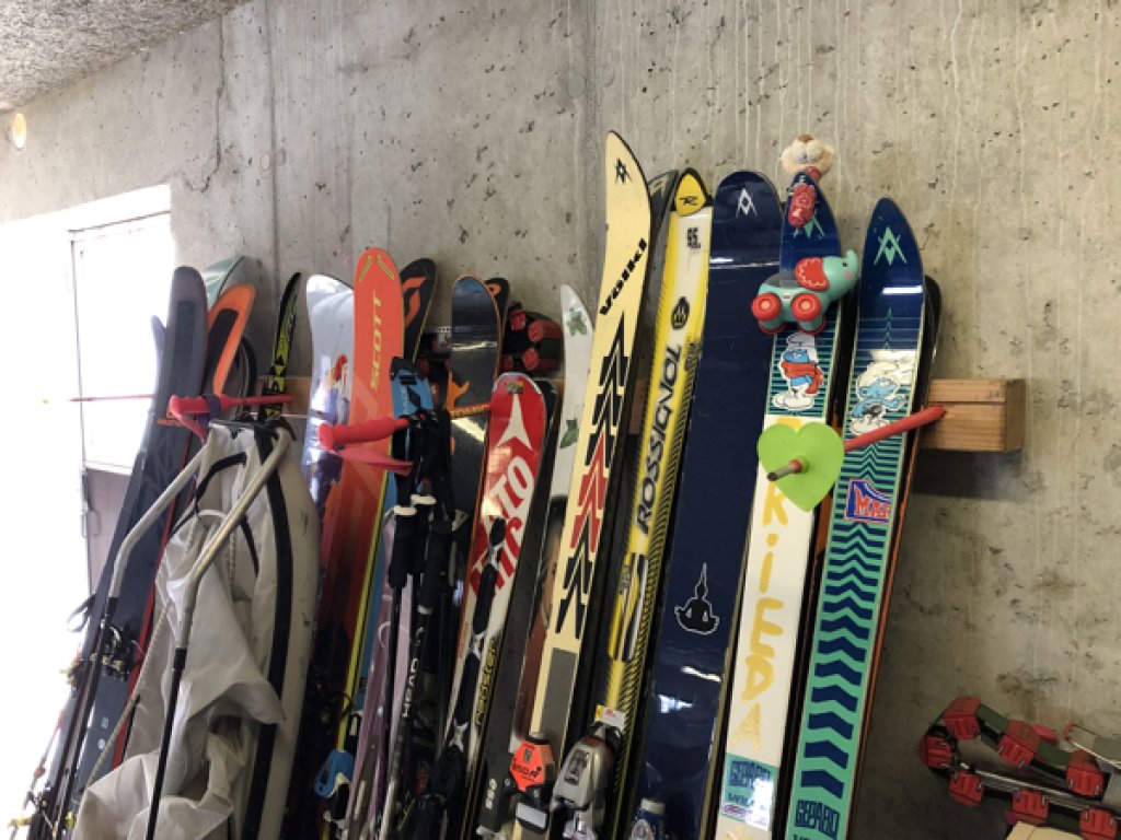Ski pole furniture