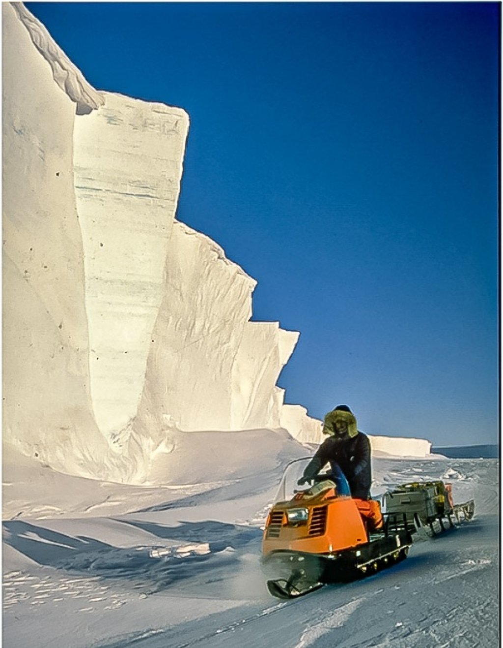 Rudi Mair during his research stay in the Antarctic.