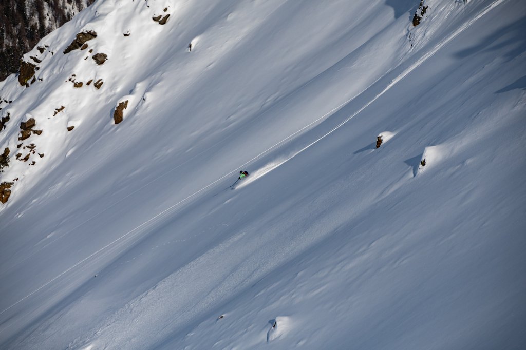 Wide slopes, top conditions