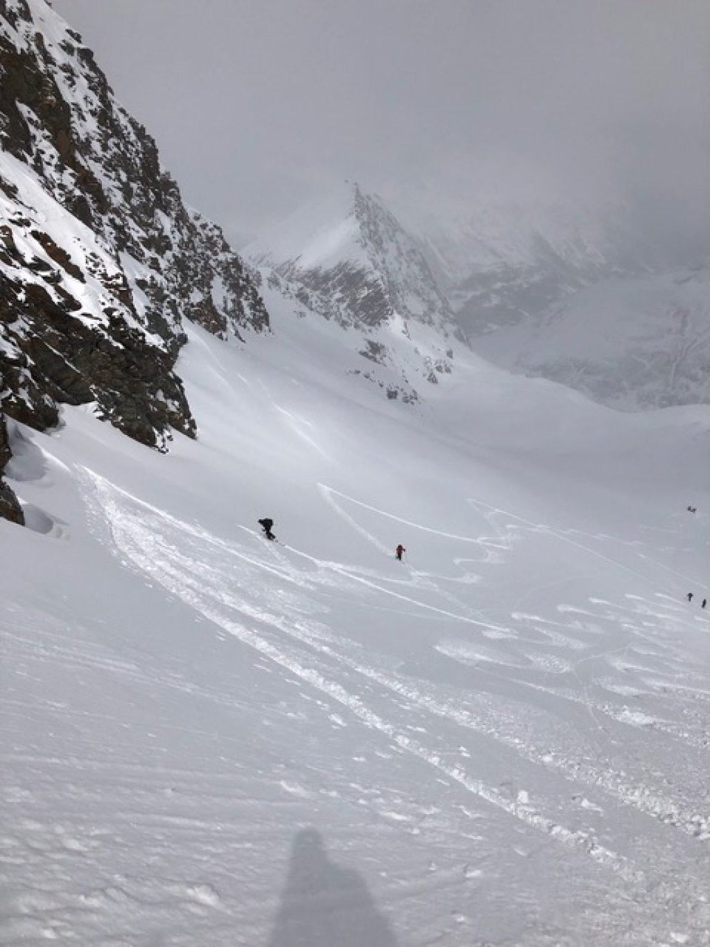 Ascent on the last remnants of the Hangererferner glacier