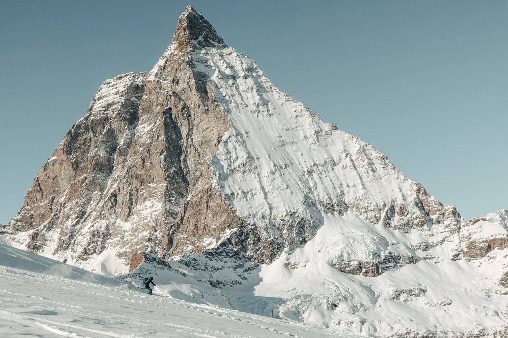Matterhorn behind Sebastian