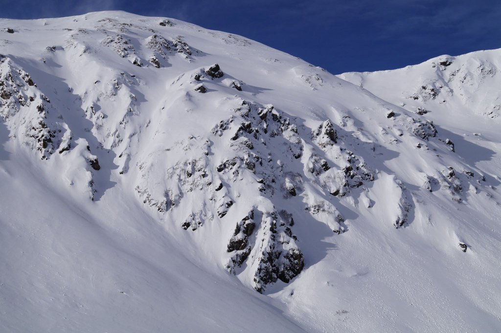Ein aktuelles (03.02.2014) Bild der Ostwand im Skigebiet von Hochfügen