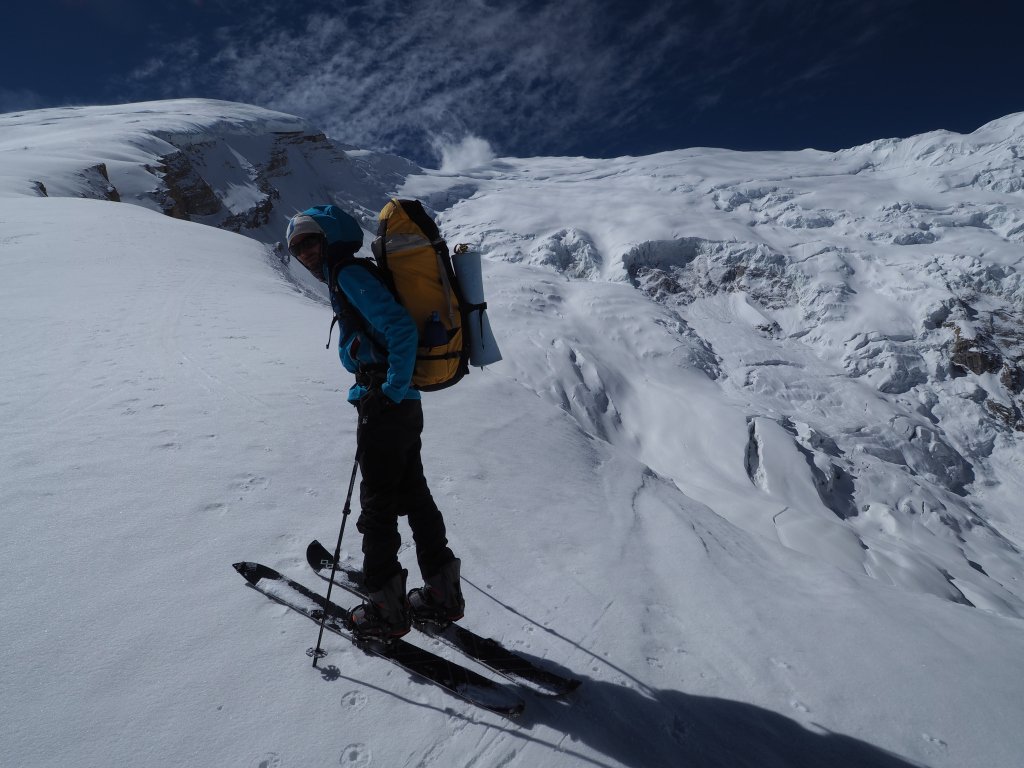 Richtung C2 - Kedarnath Peak im Hintergrund