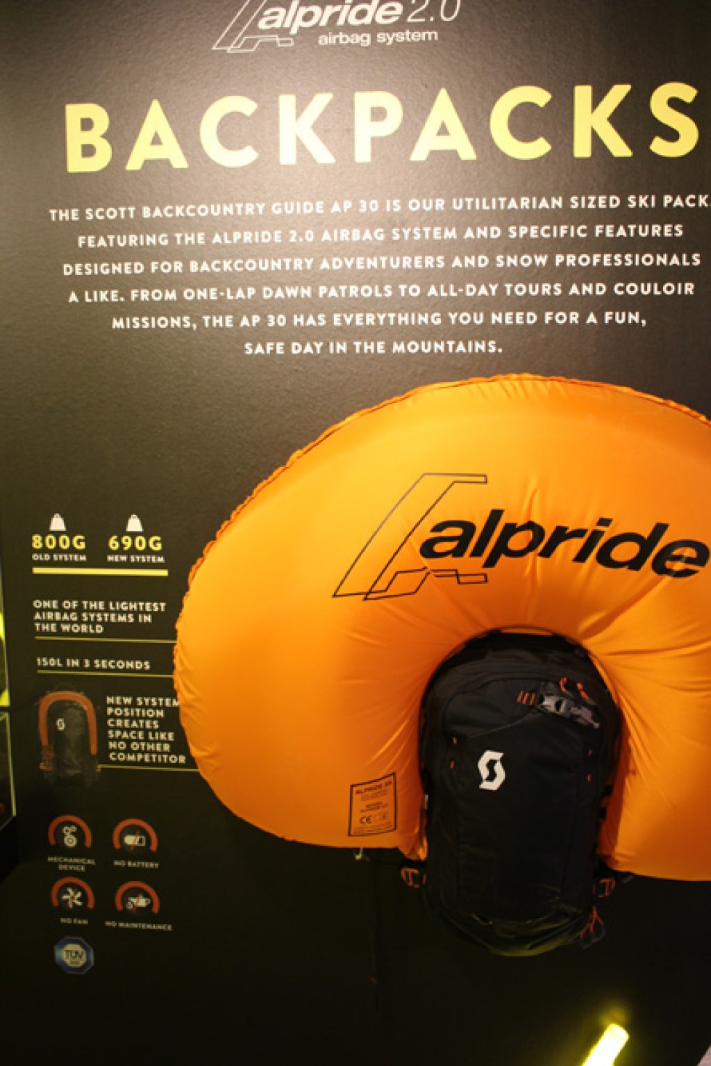 Scott Airbag mit Alpride System. 